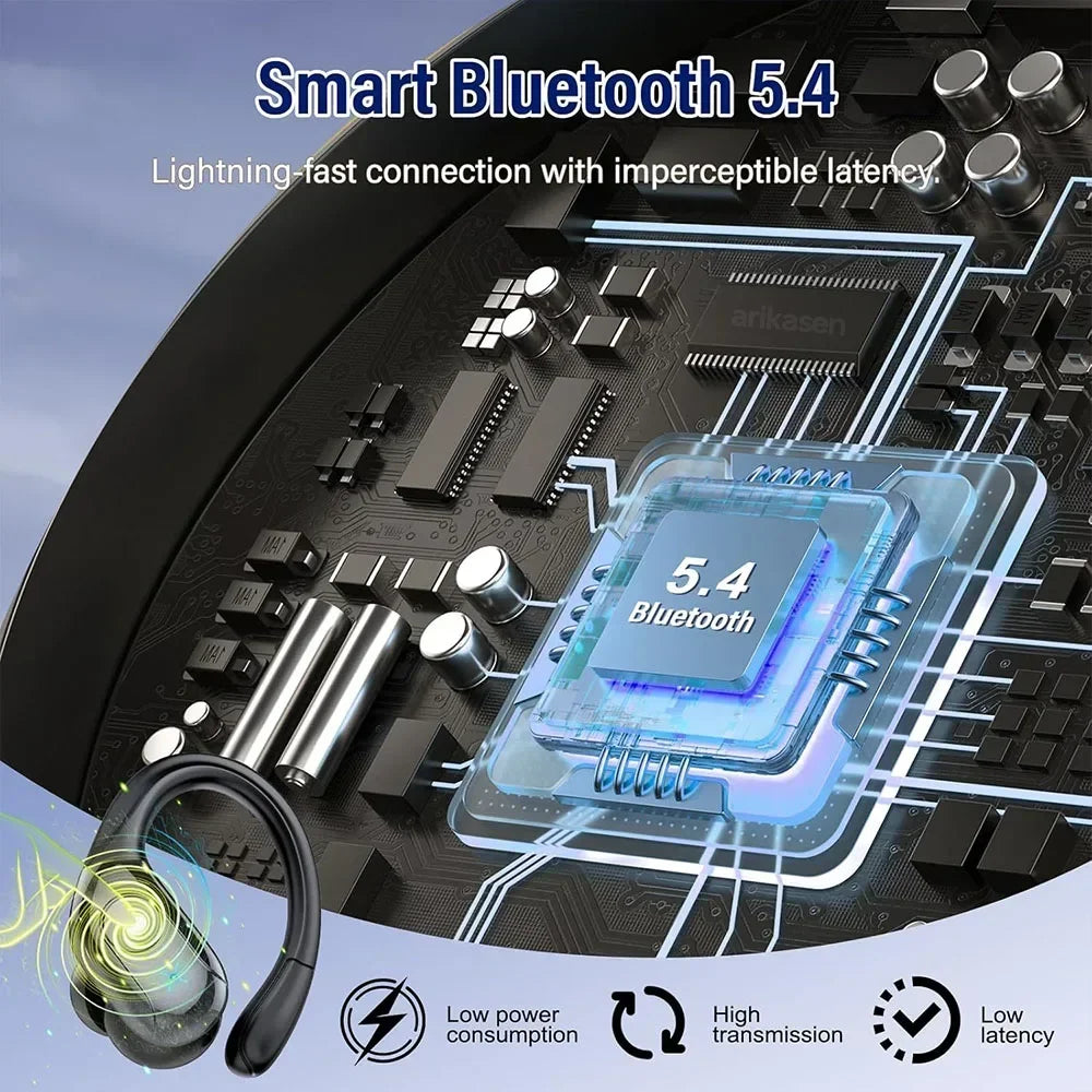 TWS Bluetooth V5 4 Headphones Wireless IPX7 Waterproof LED Digital