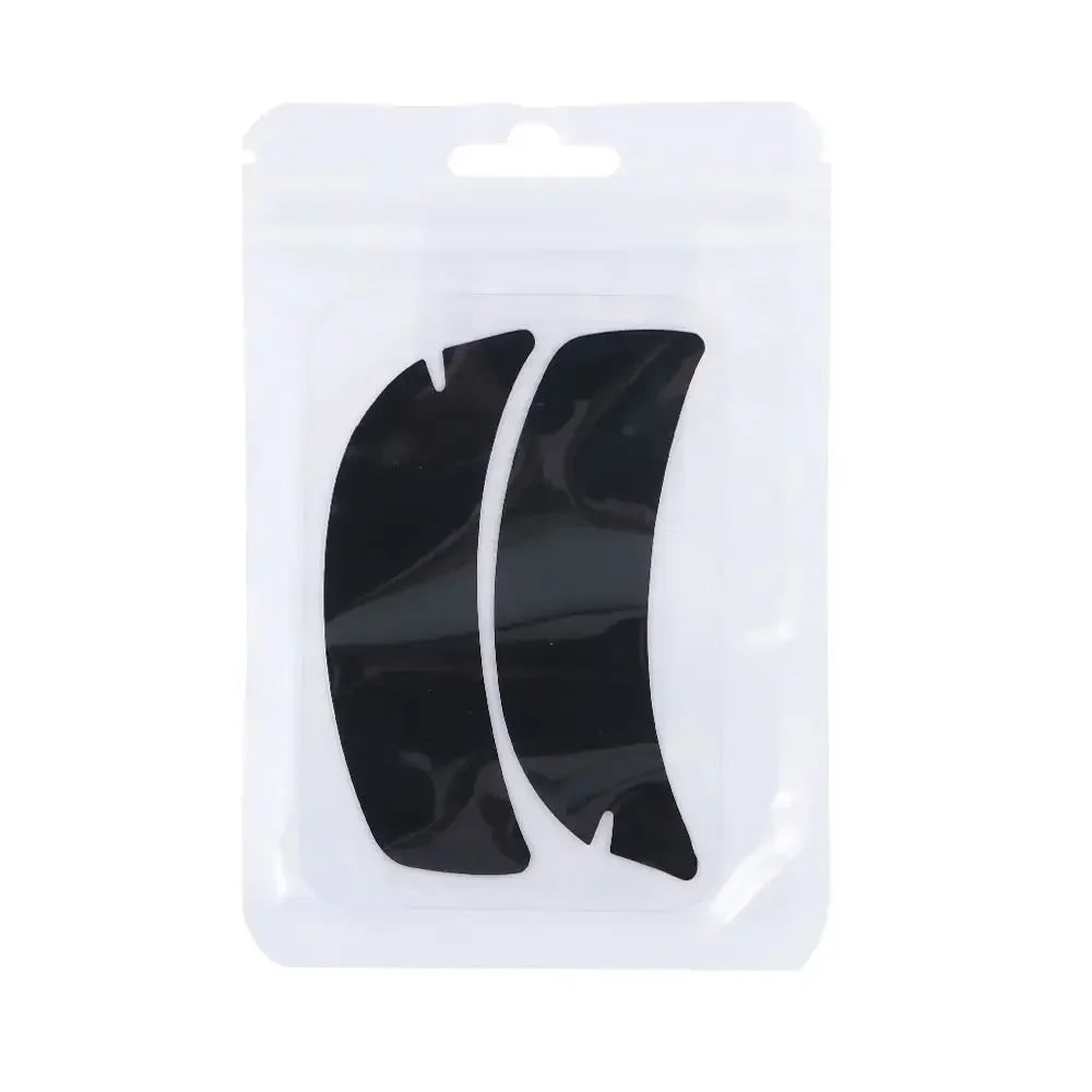 1Pair Reusable Eyelash Perm Silicone Eye Pads Lash Extension Under Eye Patches Sticky Eyelash Extension Patch Makeup Tools Zpaxo Black-1pair