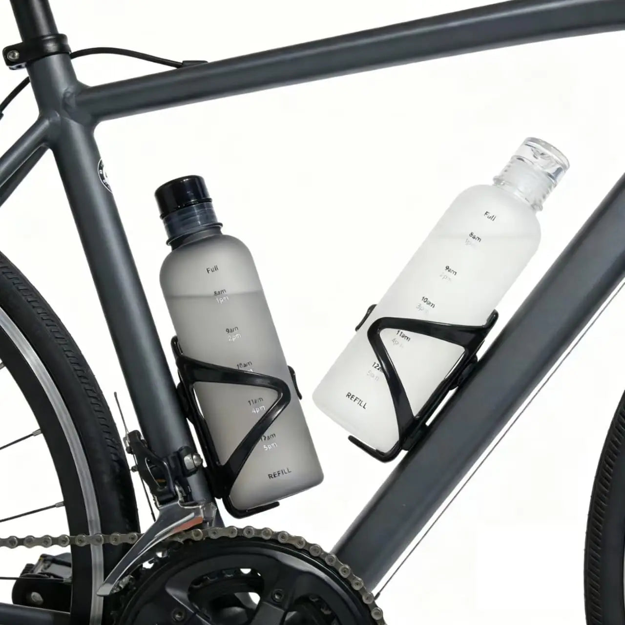 Time Marker Water Bottle Plastic Leakproof Shatterproof Lightweight