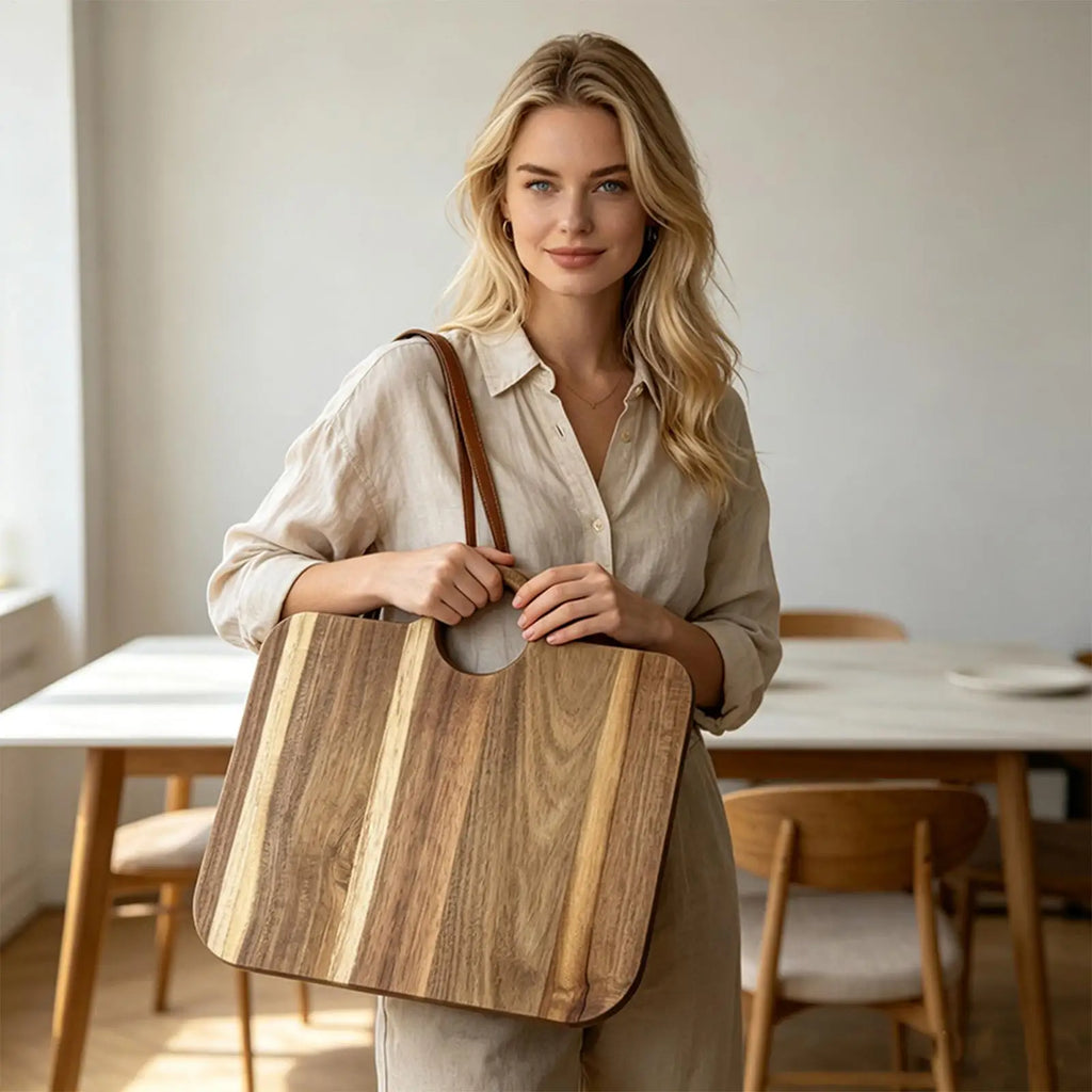 Wooden Cutting Board Non-slip Decorative Bag Shape Large Boards Home