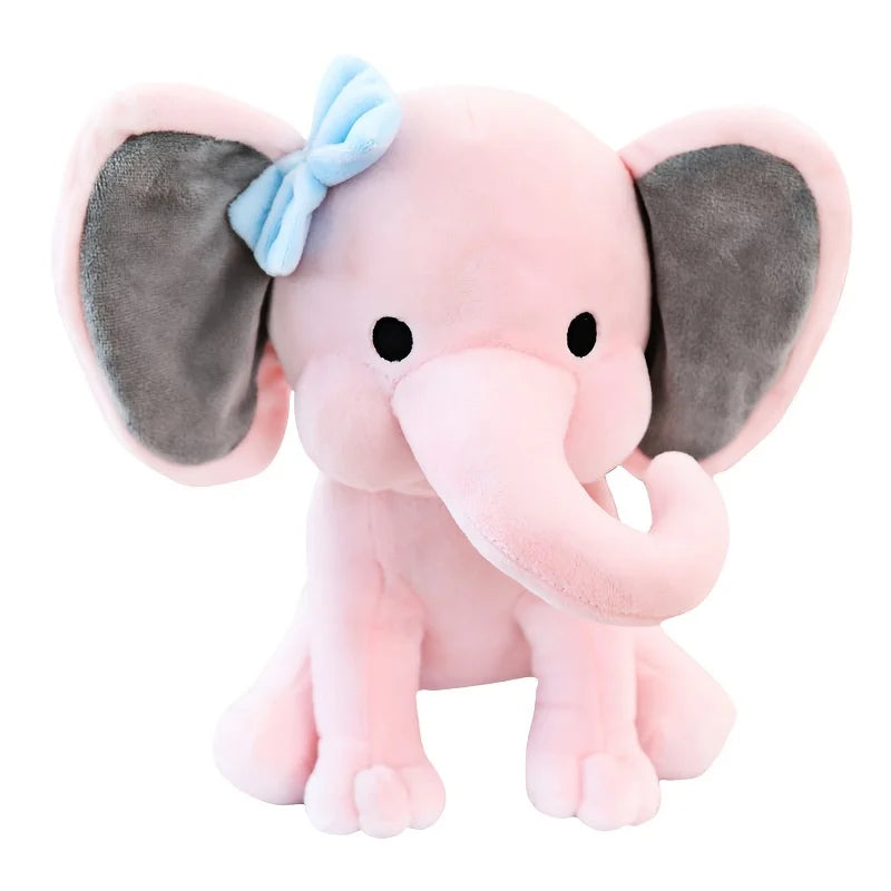 Comfort Sleeping Elephant Doll Pink Grey Plush Toy Children Birthday