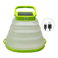 Solar LED Camping Lantern Light Portable USB Rechargeable Foldable Zpaxo Green