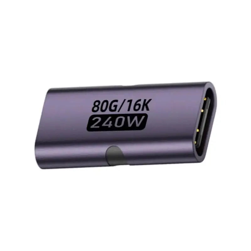 Aluminum USB C Female Adapter 240W 80Gbps 16K 60HZ Converter Fast Zpaxo