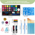 20 Face Body Paint Palette Long Lasting Safe Painting Halloween Zpaxo 20 color