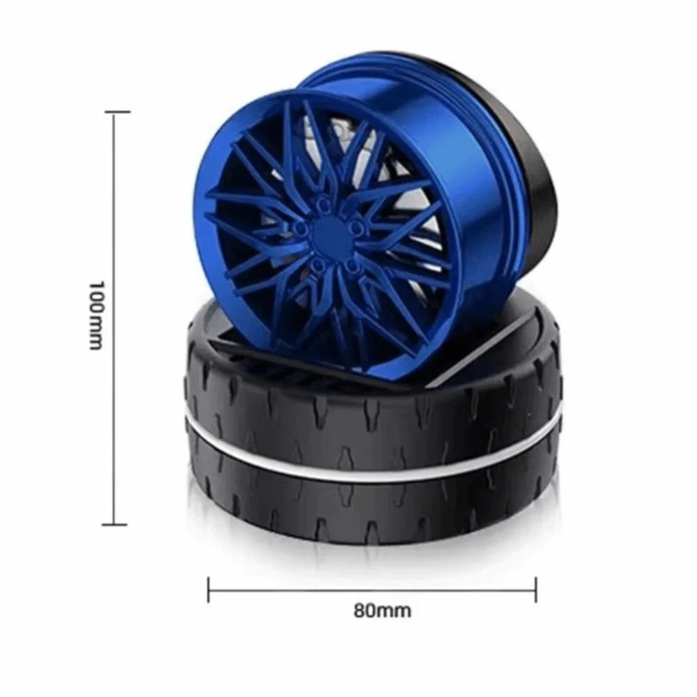Wheel Hub Design Solar Car Air Freshener Shape Powered Rotating Zpaxo