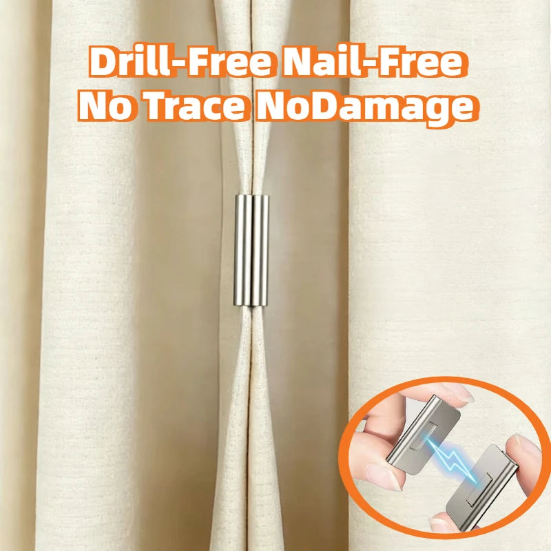 Curtain Magnetic Holder Detachable Magnetic Clip Curtain Magnetic Clip Suitable for Living Room and Bedroom Curtains Zpaxo
