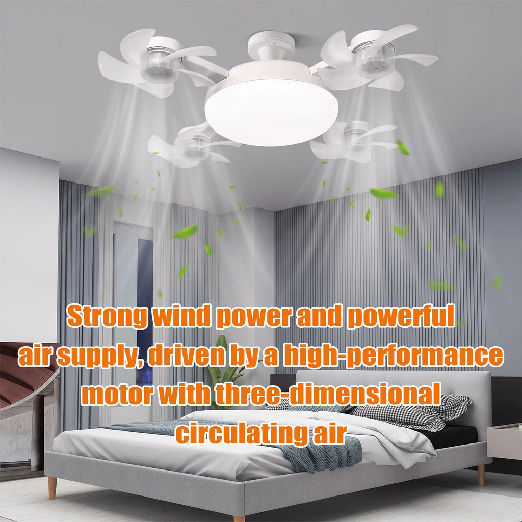 Drone Design Silent Ceiling Fan Light E27 Base Remote Controlled