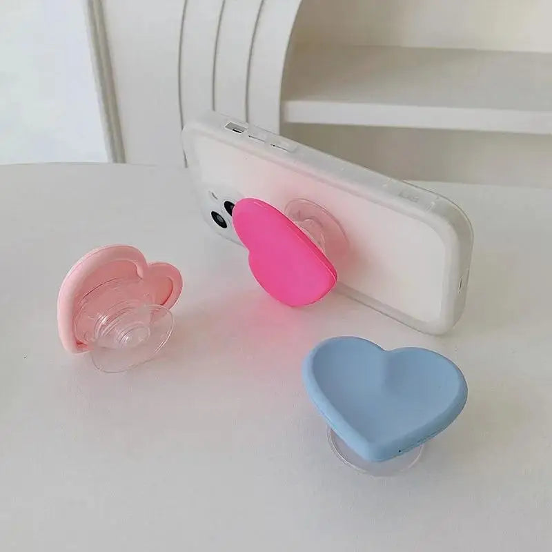 Ins Heart Silicone Phone Grip Bracket Universal Holder Iphone Android