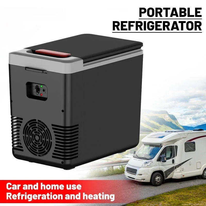 220V Home Refrigerator 12V Car Refrigerator Outdoor Freezer Heater 10L Mini Auto Cooler & Warmer Electric Fridge Portable Icebox Zpaxo
