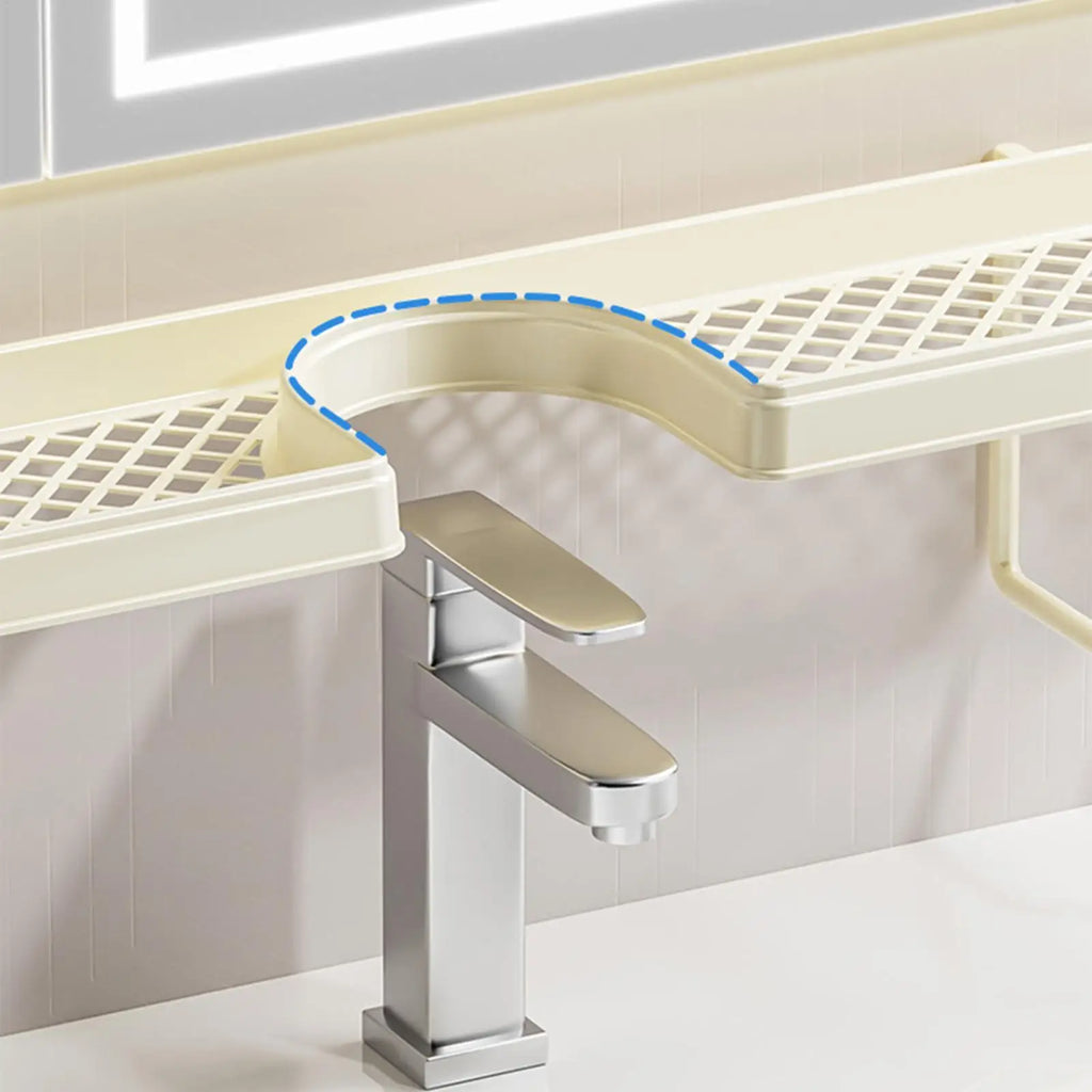 Kitchen Sink Faucet Organizer U Shape Waterproof Rustproof Storage