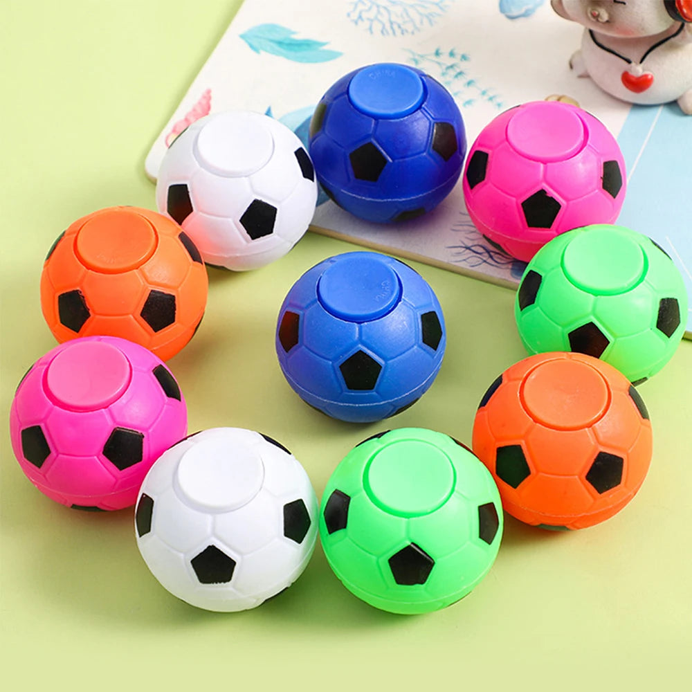 6/12Pcs Mini Fidget Spinner Soccer Ball Toy for Kids Party Favors Soccer Gifts Stress Balls for Birthday Classroom Prizes Zpaxo
