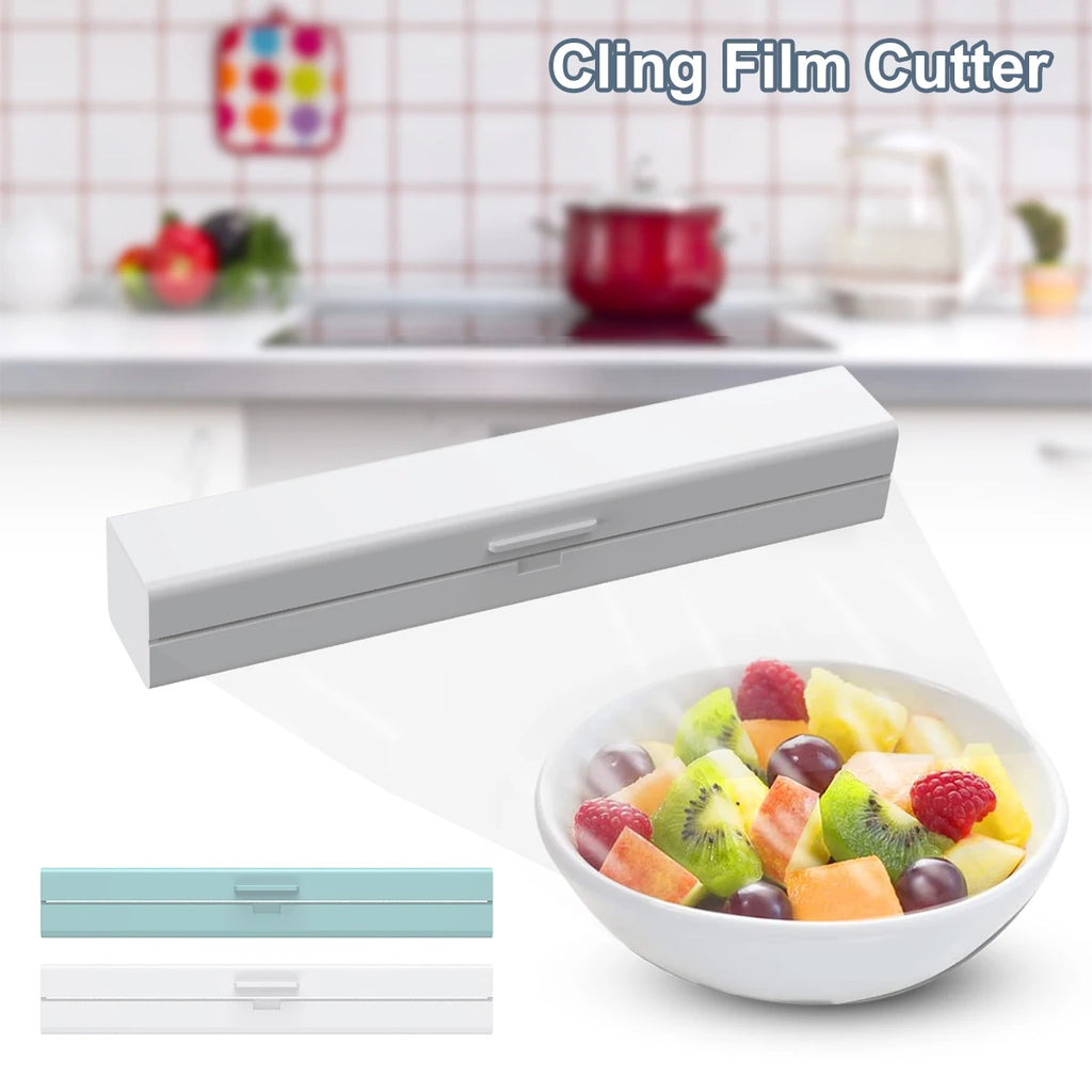 Cling Film Cutter Plastic Wrap Dispenser Kitchen Accessori Wrap Film Cutter Magnetic Cling For Food Keep Fresh with Cutter Blade Zpaxo