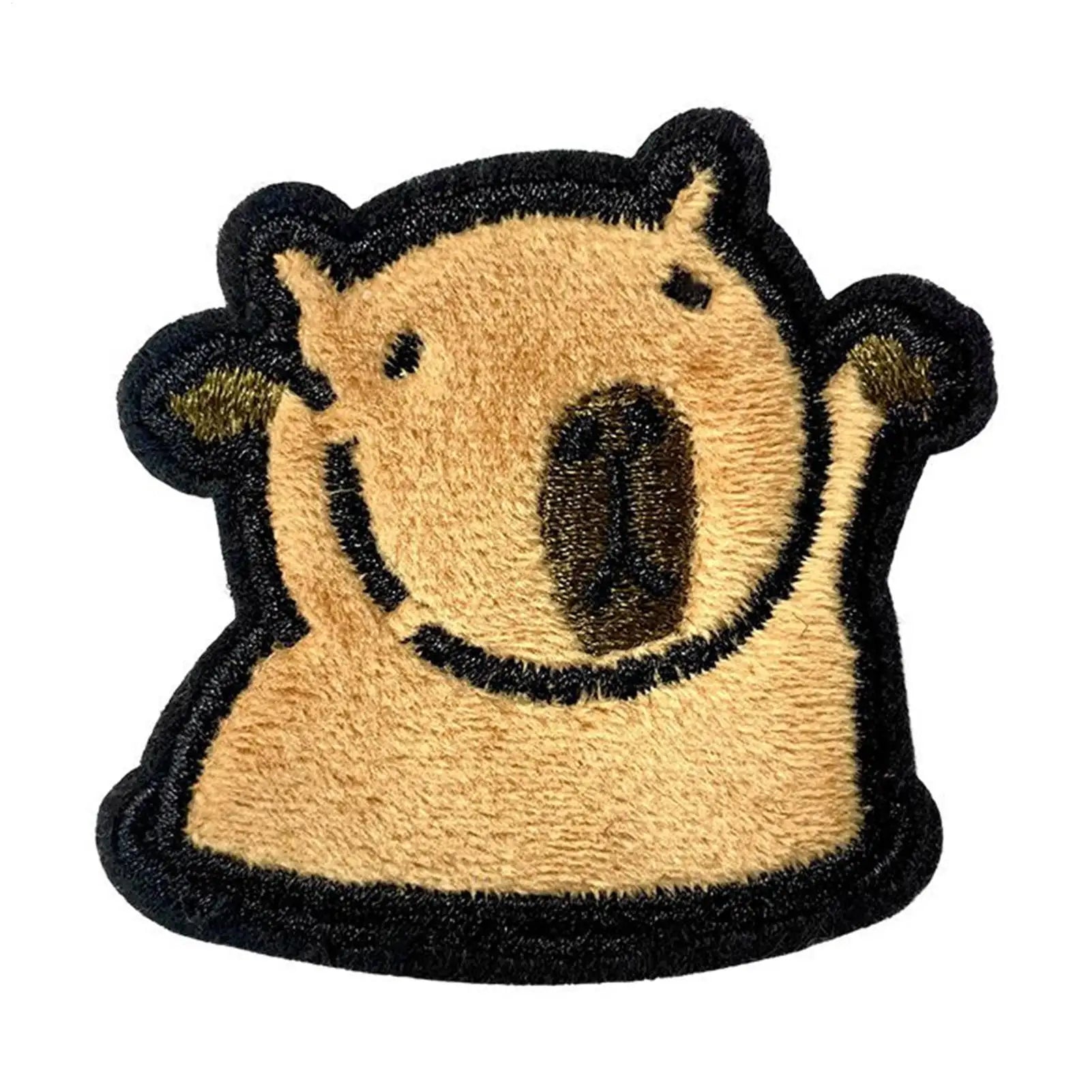 Animal Iron Patches Capybara Shape Backpacks Cute Embroidered