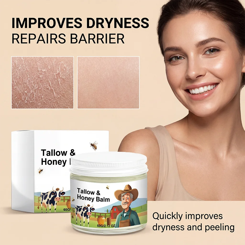 Tallow & Honey Balm Face Moisturizer – Soft, Firm Skin | Hoygi Face & Body Balm Zpaxo