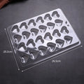 1Pc Transparent PET Chocolate Mold Jelly Candy Love Square Round Flower Creative Kitchen Dessert Pastry DIY Baking Tool Zpaxo Love