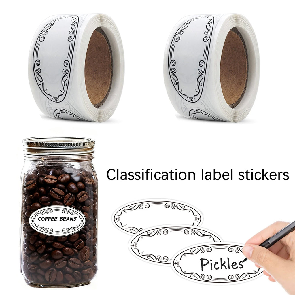150/300pcs Food Label Stickers – Date & Classification Tags