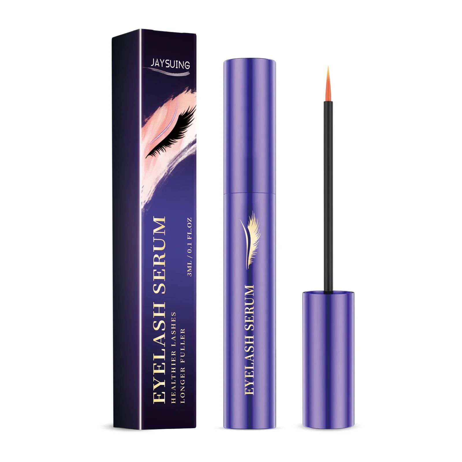 Jaysuing Eyelash & Eyebrow Growth Serum – Lengthen & Thicken Lash & Brow Serum Zpaxo Purple