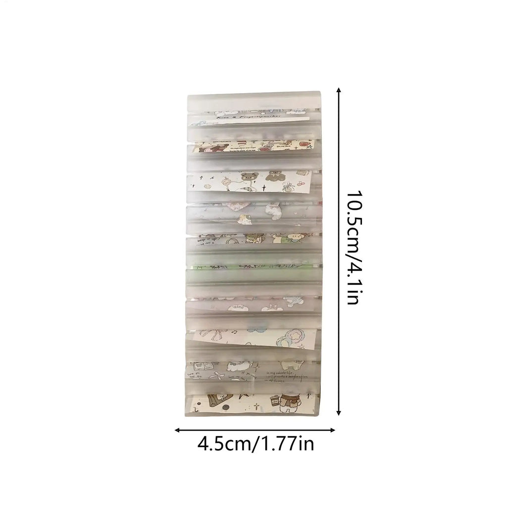Nail Foil Storage Box 10 Grids Clear Transfer Paper Organizer