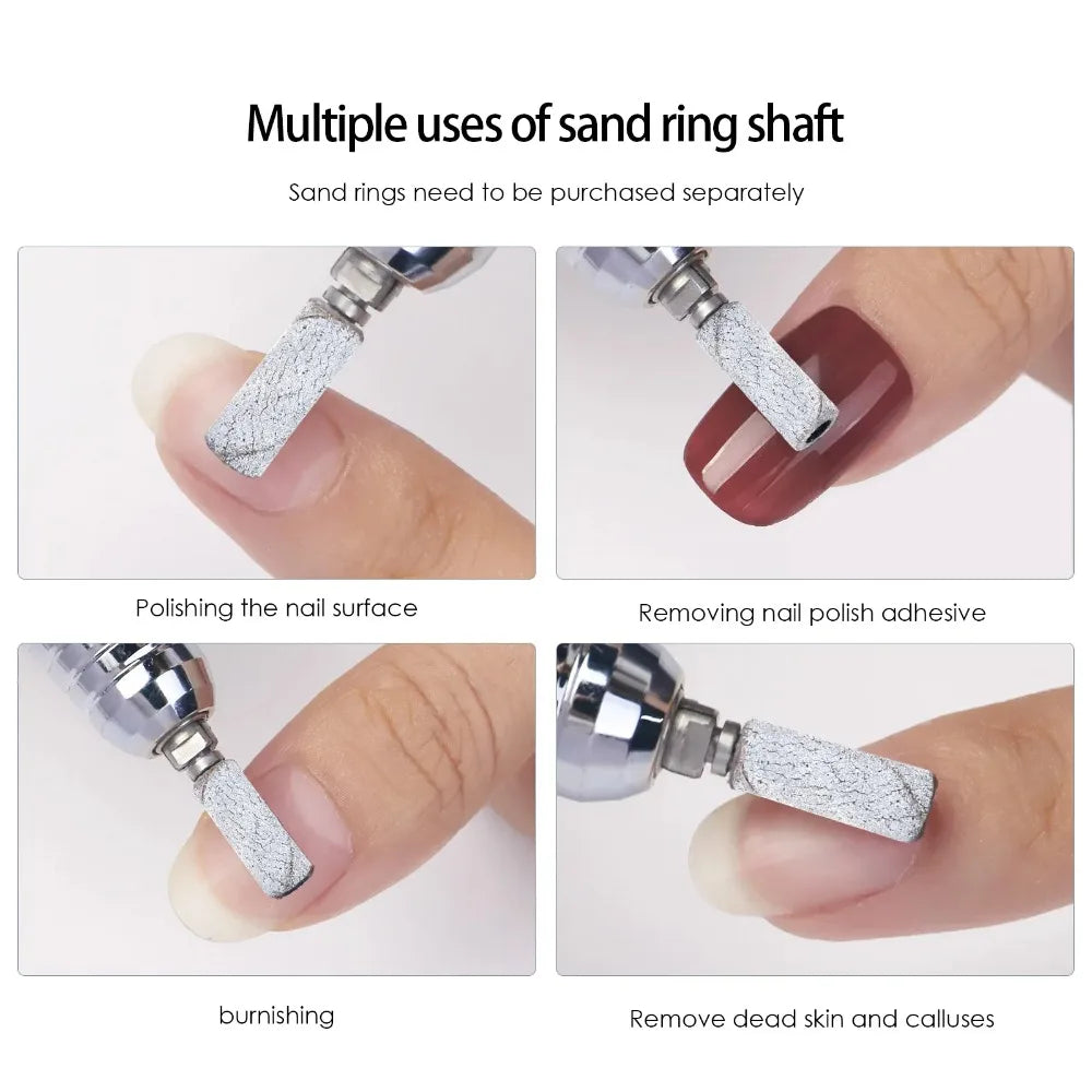 120 180 240 Grit Nail Machine Buffing Ring Remove Dead Skin Calluses Zpaxo