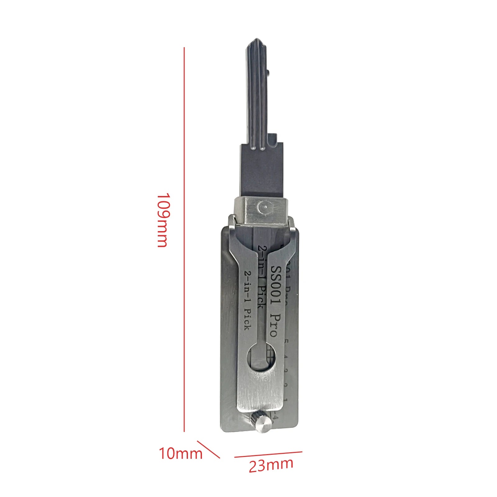 1- Stainless Steel Key Decoder SS001 O-ring Pickup Hook Tool Hand