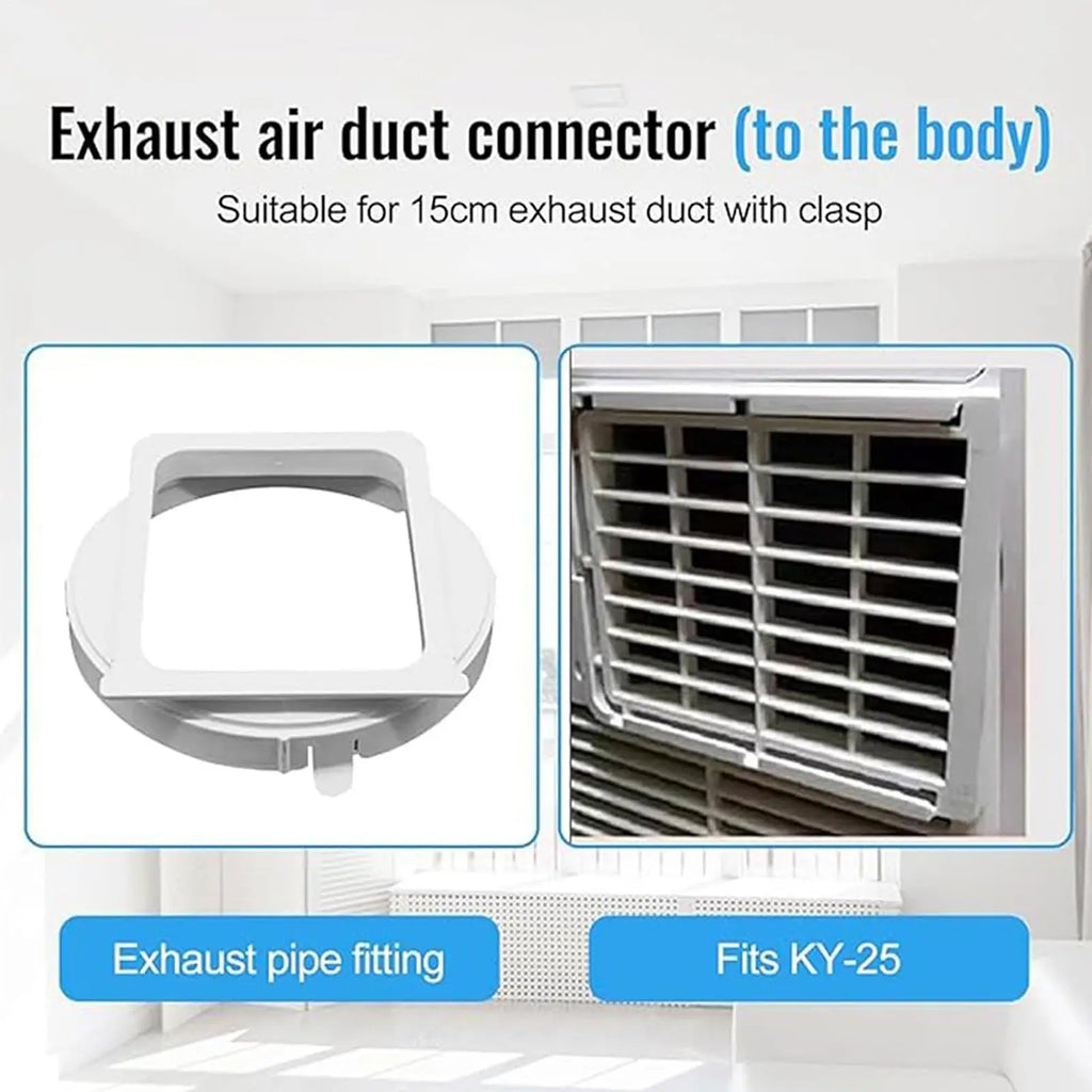 Portable AC Hose Connector Air Conditioner Port Venting Exhaust