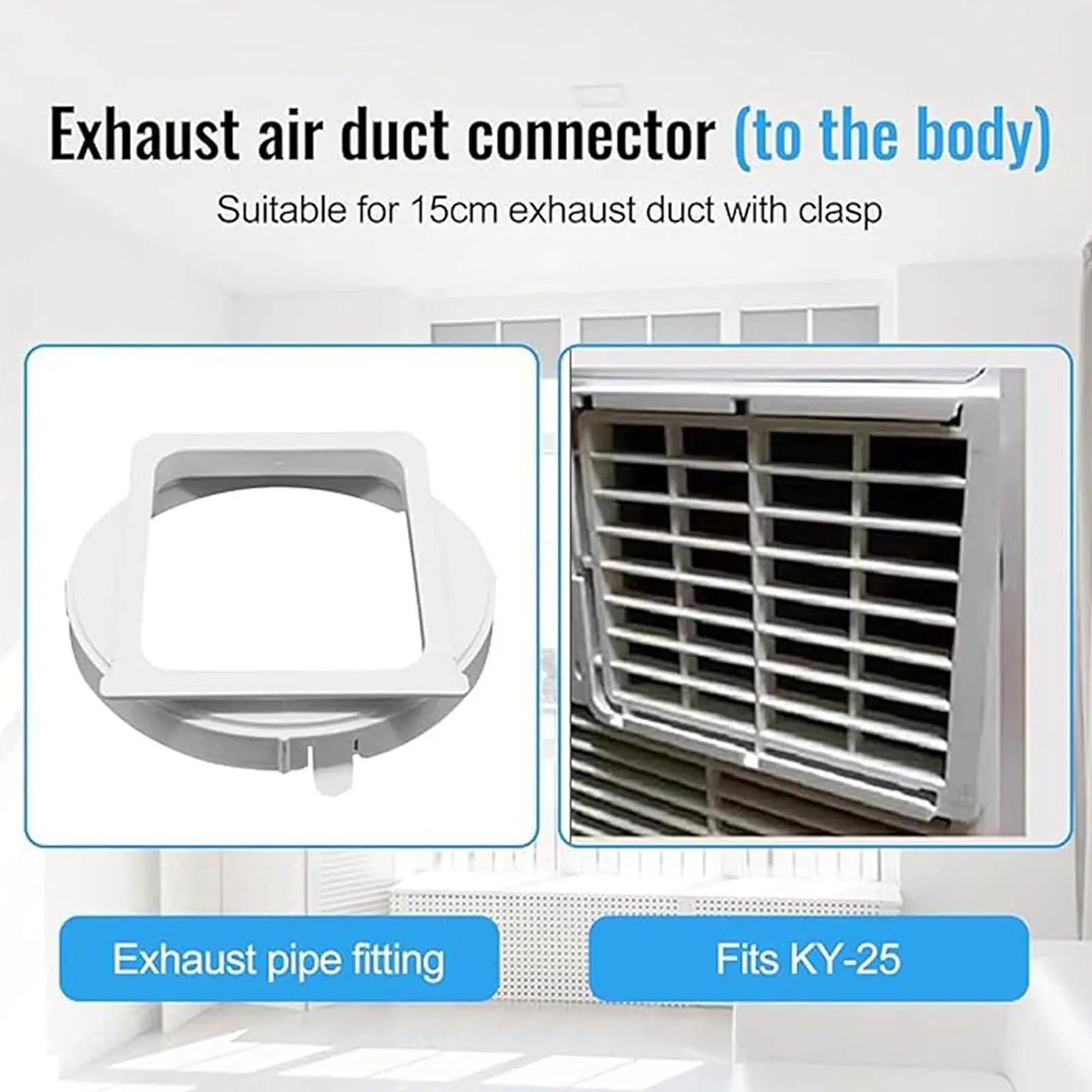 Portable AC Hose Connector Air Conditioner Port Venting Exhaust