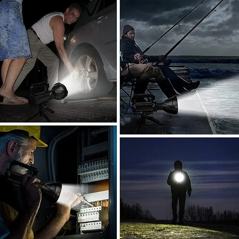 ESMARTER USB Rechargeable LED Spotlight Flashlight – Waterproof
