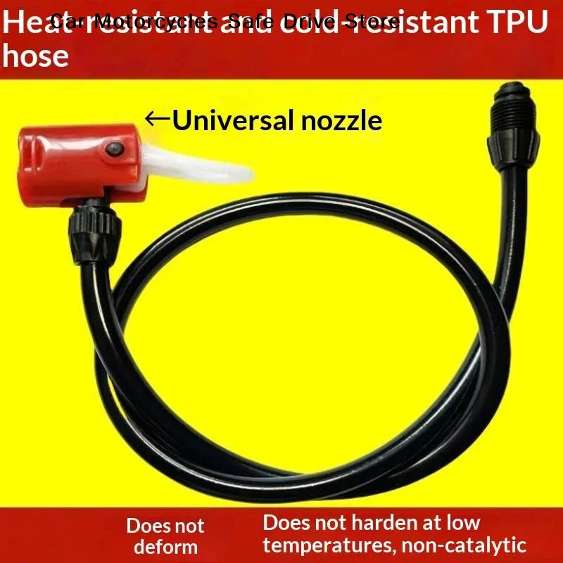 M2pcs Universal Bike Pump Air Hose Multi Use Nozzle Durable Build