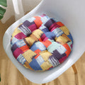 Fashionable Circular Seat Cushion Ethnic Fabric Yoga Mat Thick And Comfortable Seat Dining Chair Cushion Tatami Stool Cushion Zpaxo multicolor 40x40cm