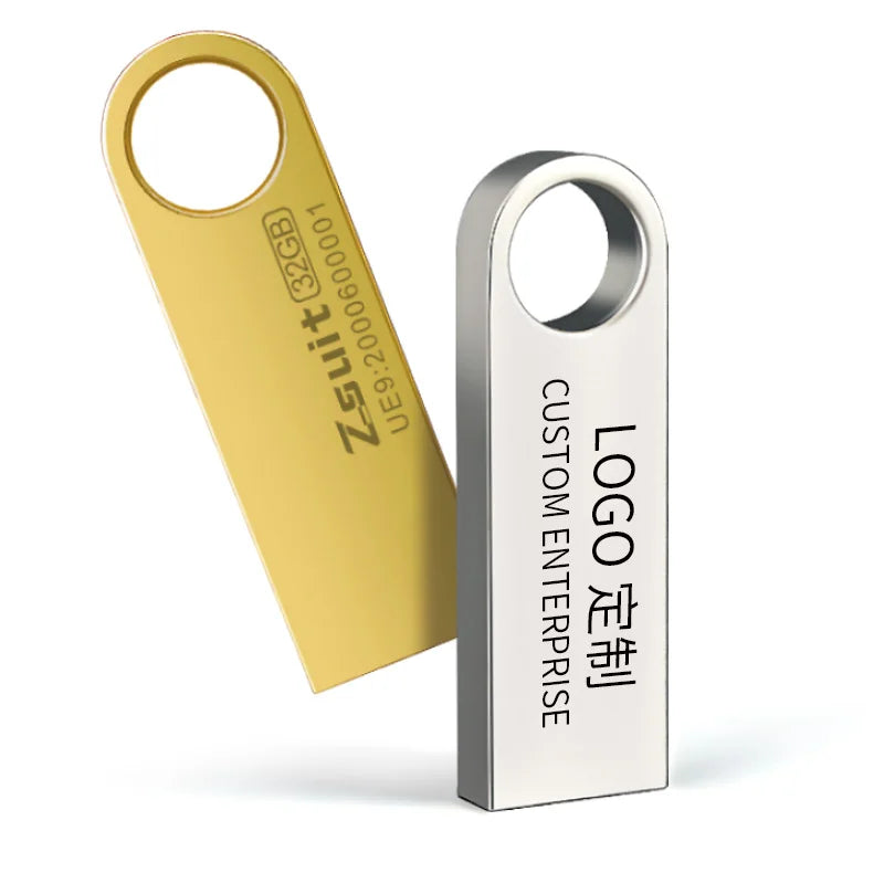 ZSUIT USB Stick Pen Drive Suspension Drive Usb Flash 32GB 64GB 128GB Memory Stick Metal Usb Flash Drive Laptop Usb U Disk 2.0 Zpaxo
