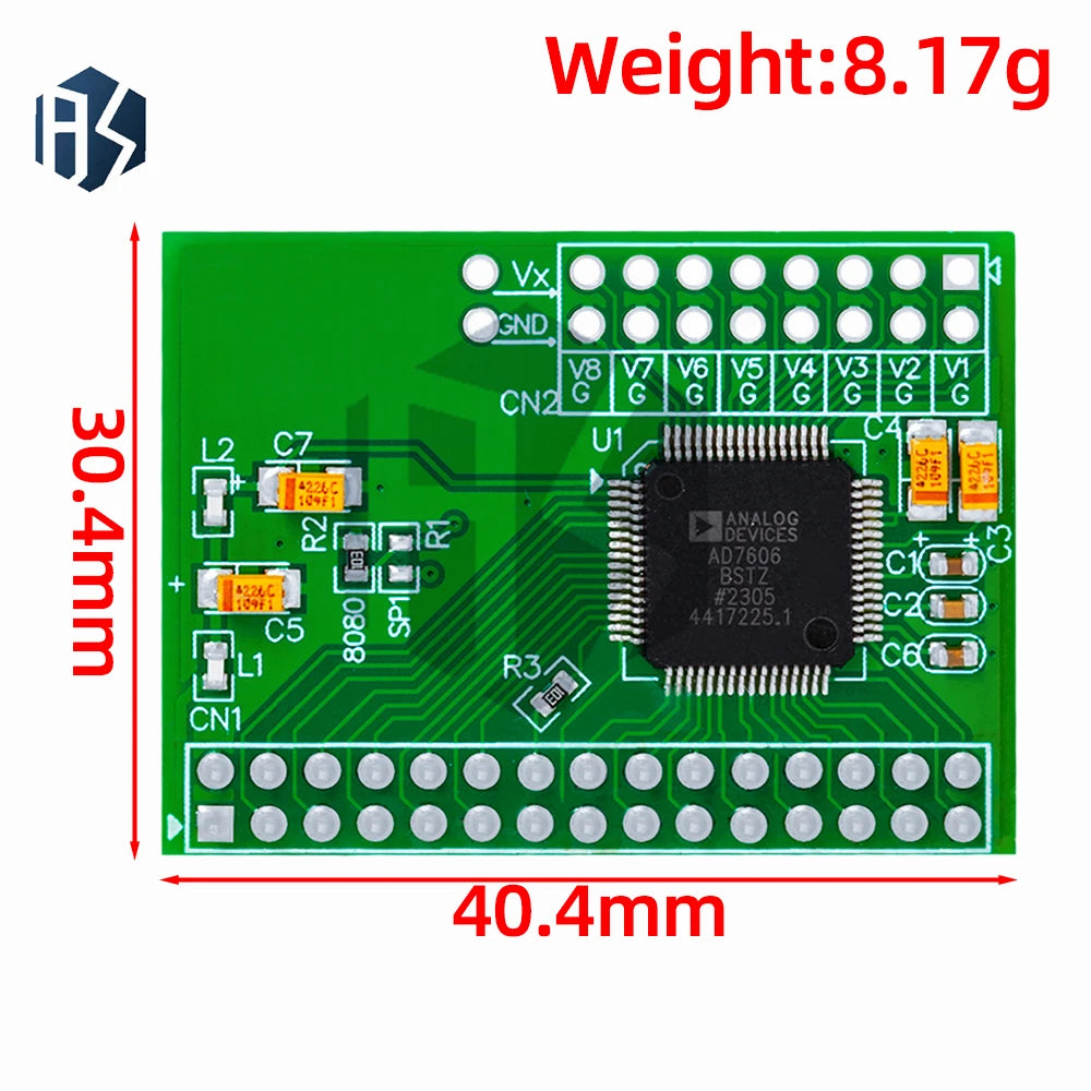 AD7606 16-Bit ADC Module 8-Channel Synchronous Sampling Data Acquisition 200KHz Rate Zpaxo