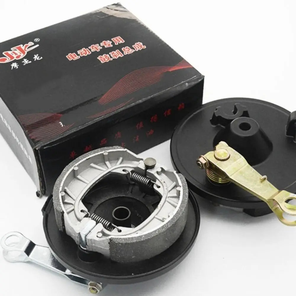 110 Type 110 Front Drum Brake Sensitive Braking Aluminum EBike Front Drum Brake Thickened Material 10mm Holes Front Wheel Brake Zpaxo