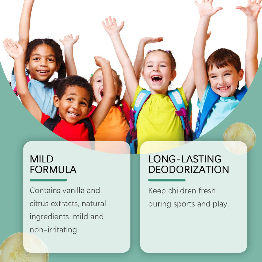 Wiieey 50ml Fresh Natural Deodorant For Kids Teens Aluminum Free Paraben Free Deodorant Burst Gentle And Non-Irritating Gifts Zpaxo