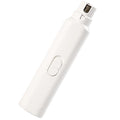 Pet Nail Grinder Dogs Claw Care Large Breed Cat Nail Grinder Quiet Nail File Pet Manicure Tools Paws Grooming & Smoothing Tool Zpaxo WHITE