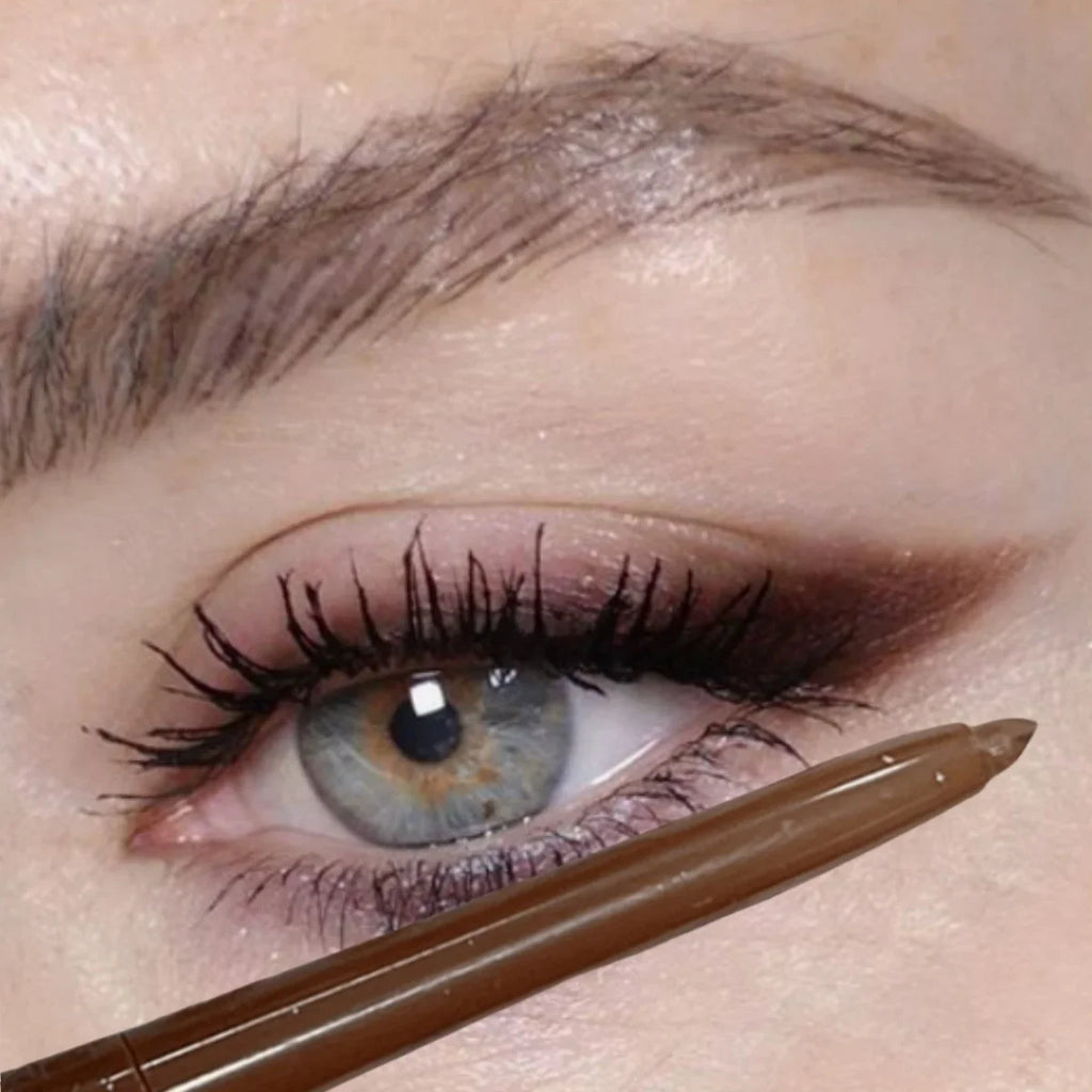 Smooth Brown Eyeliner Pen Ultra-fine Matte Waterproof Soft Lying Silkworm Pen Easy Wear Quick Dry Eye Liner Makeup Zpaxo 03