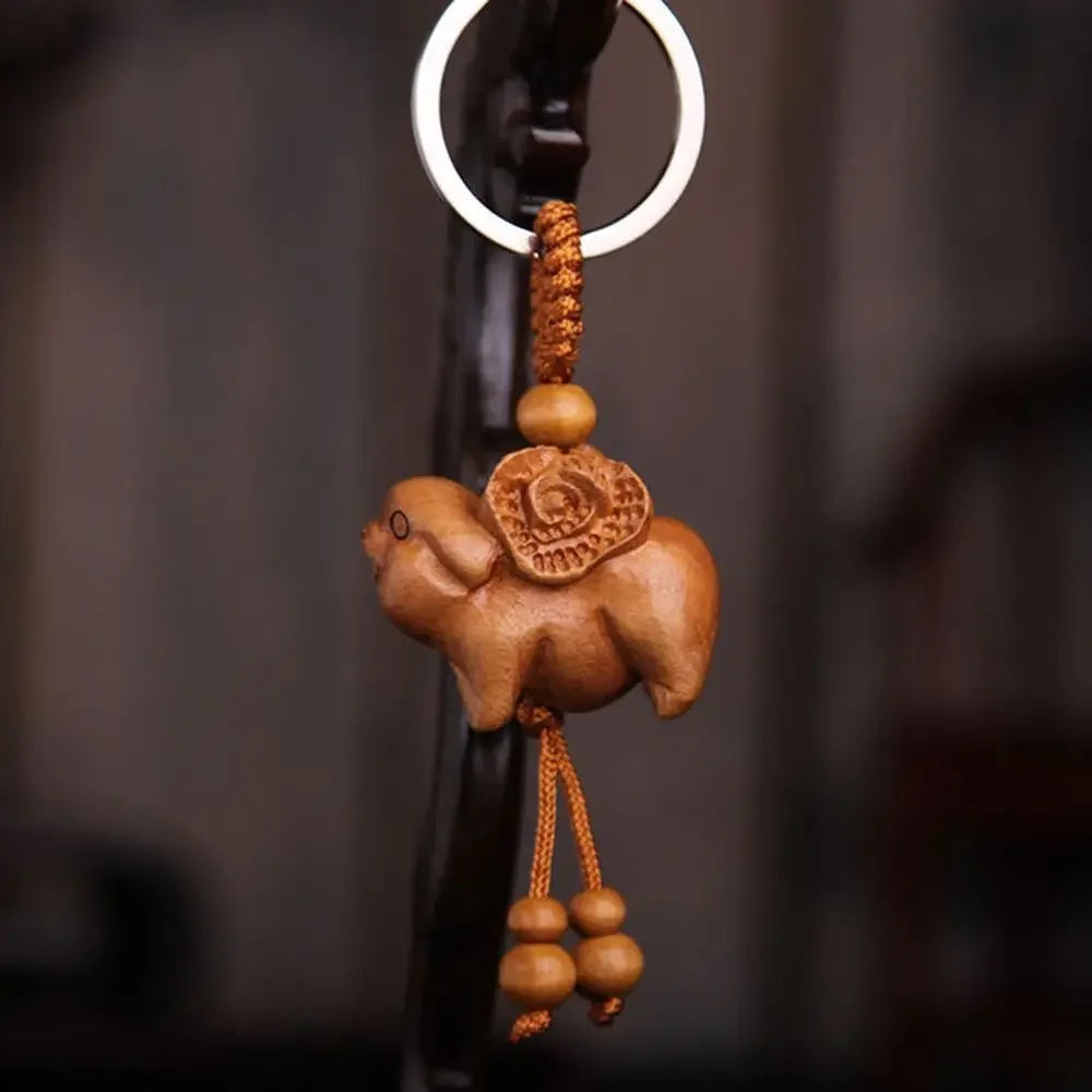 Accessories Snake Car Key Ring Lucky Chain Fengshui Ethnic Keychain Zpaxo Pig
