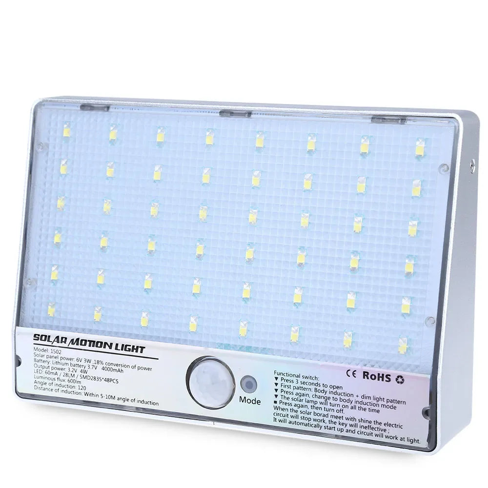 Bright Solar Lights Outdoor Waterproof Wireless LED Sensor Lamp 4 Zpaxo
