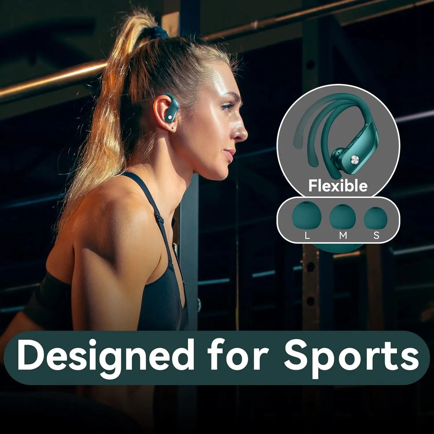 Ear Buds Wireless Earbuds Bluetooth Headphones 80H Playtime LED