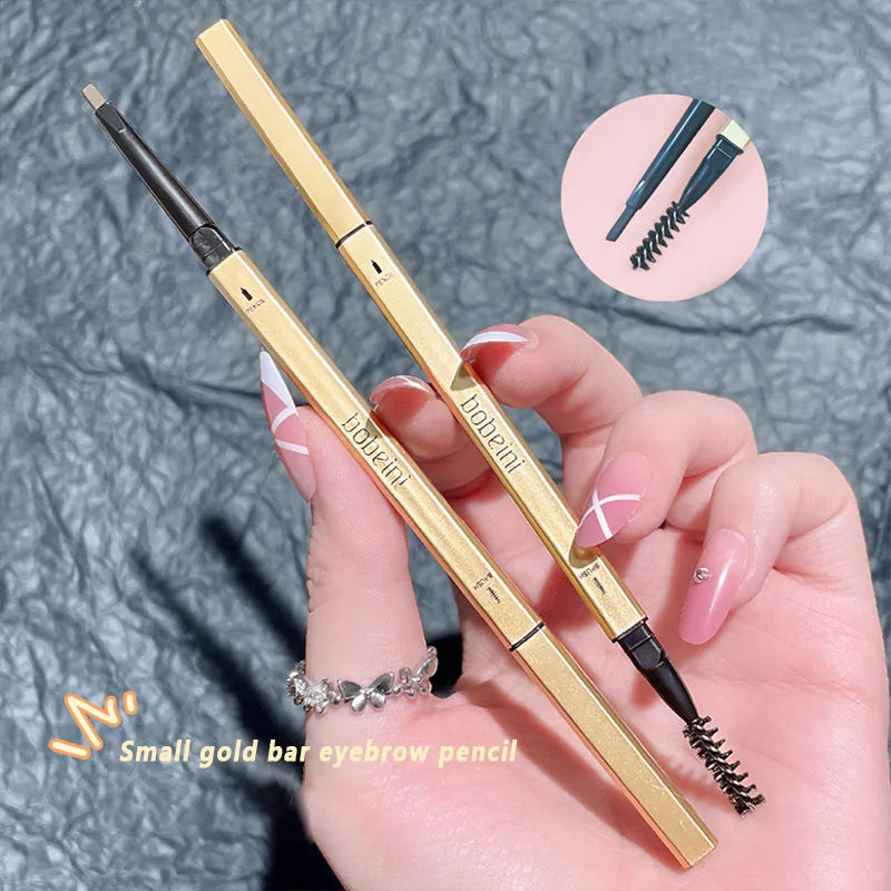 6-color small gold eyeliner pen - double-ended long-lasting eyeliner, waterproof and non-marring eyeliner, brush-style eyeliner Zpaxo