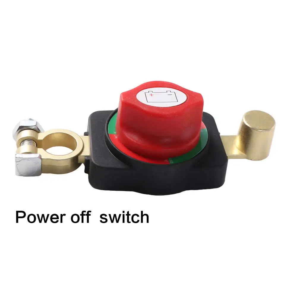 12-24V Car Battery Disconnect Switch Top-Mounted Negative Terminal Battery Cut Off Switch Leakage Protector Anti-Power Off Zpaxo
