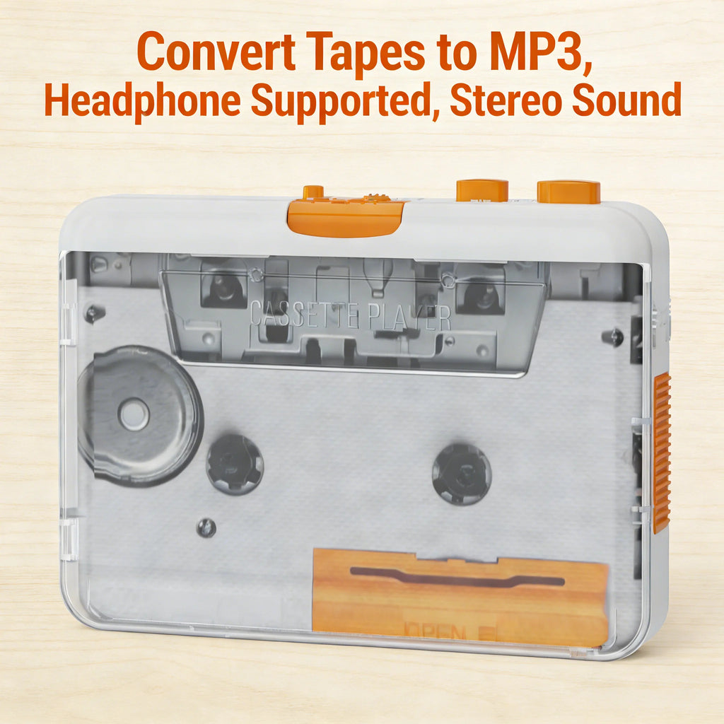 Portable Tape Player USB Cassettes Recorder Cassette MP3 CD Converter
