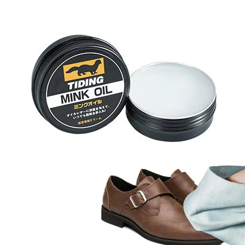 Leather Mink Oil Repair Cream Furniture Shoes Bags Sofas Luxury Care