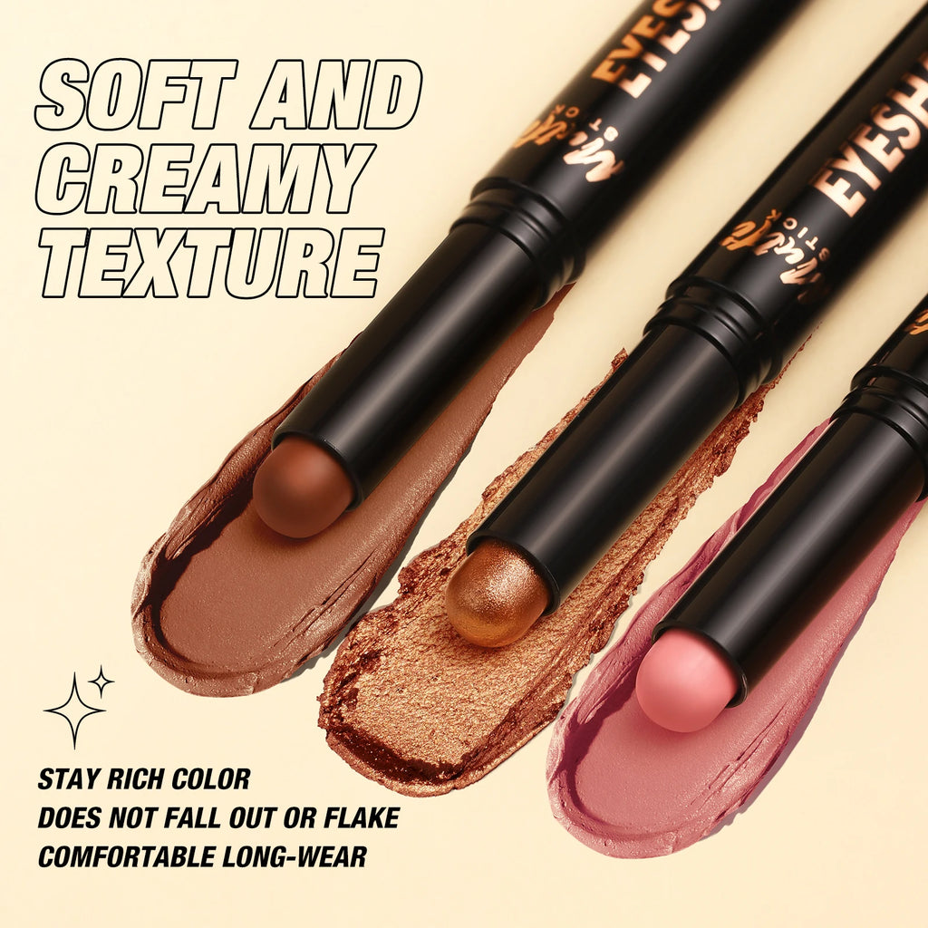 Multi Functional Double Head Eye Shadow Stick Shiny Easy Apply Smooth