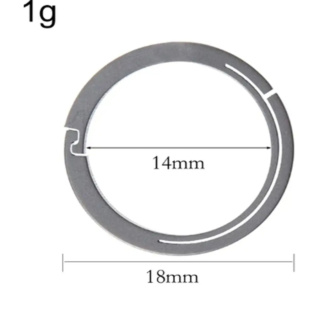 18/22/26/32mm Titanium Alloy Key Rings Organizer Lightweight Titanium Alloy Keychains Removable Quick Release Zpaxo -18mm