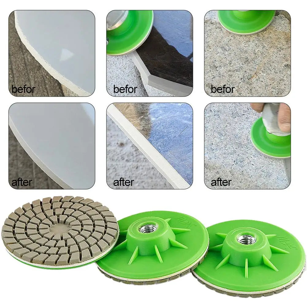 Dry Polishing Disc for Angle Grinder – Tile & Stone (80mm) Grinding Polishing Disc Zpaxo