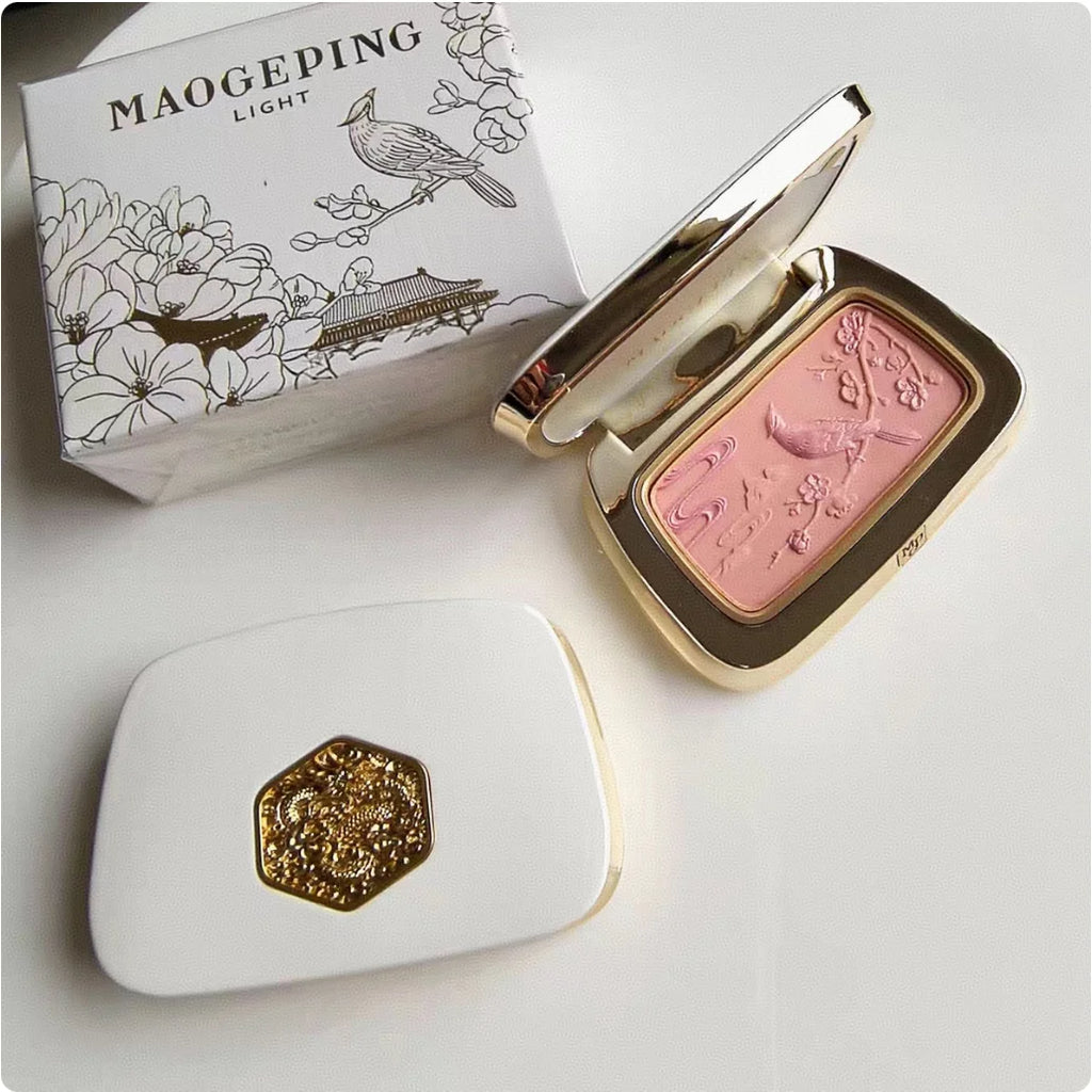MAOGEPING Feather Light Blusher Featherlight Texture Rosiness Cheek Zpaxo