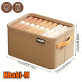 Non-Woven Clothes Storage Box – Wardrobe Drawer Organizer Clothes Storage Box Zpaxo Khaki M