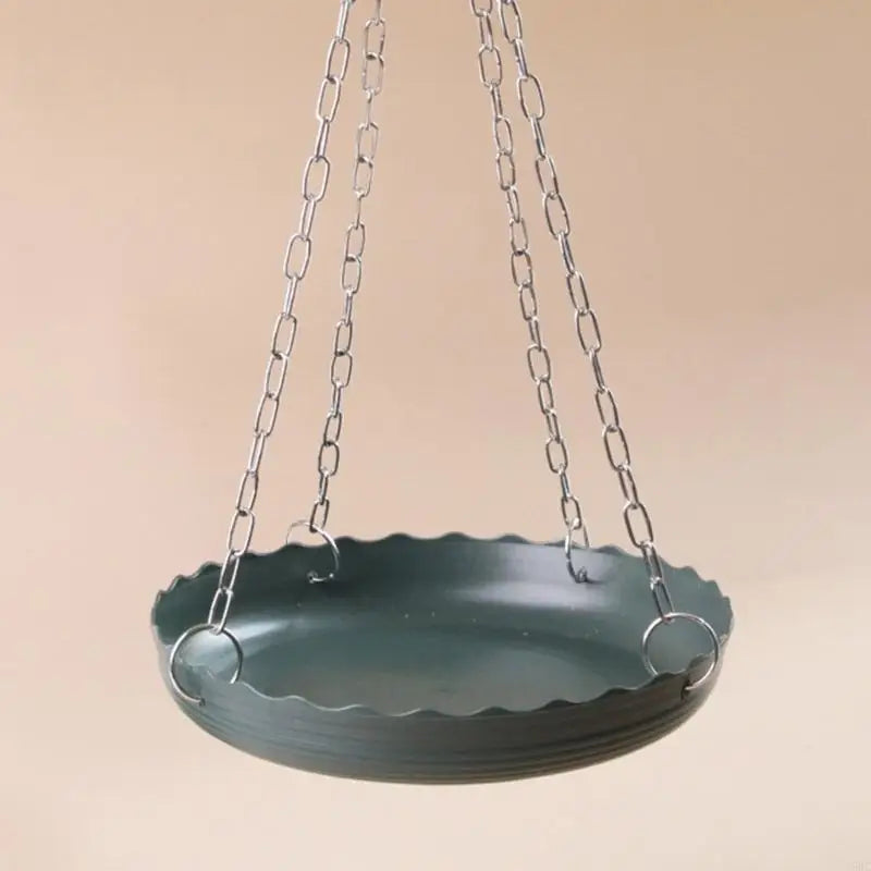 Garden Decoration Bird Bath Feeder With Chain Design For Outdoor Bird Watching Zpaxo