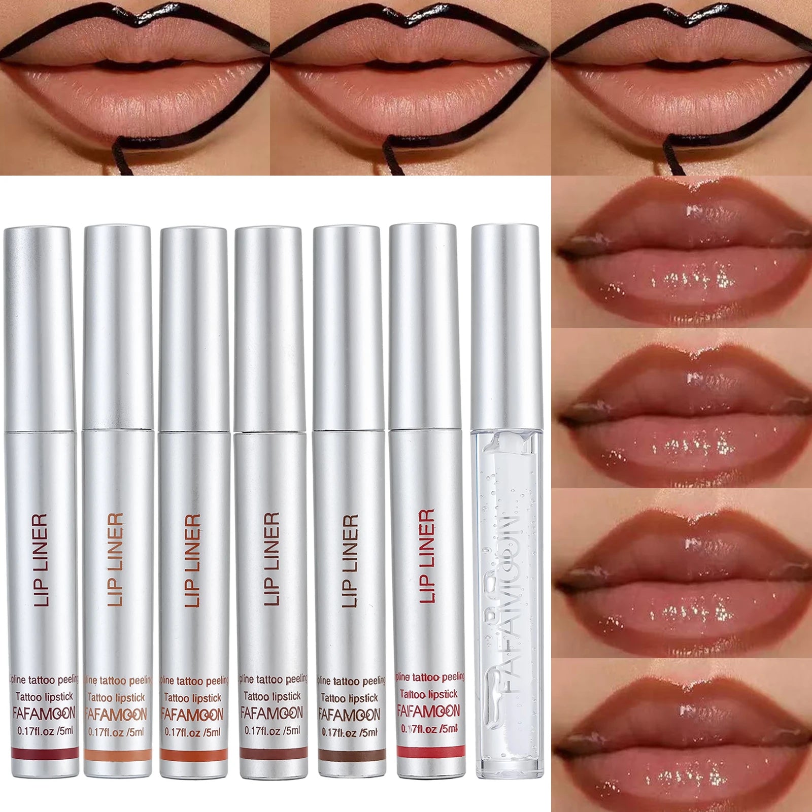 Tear-off Lip Liner Oil Moisturizing Lightweight Texture Long-lasting