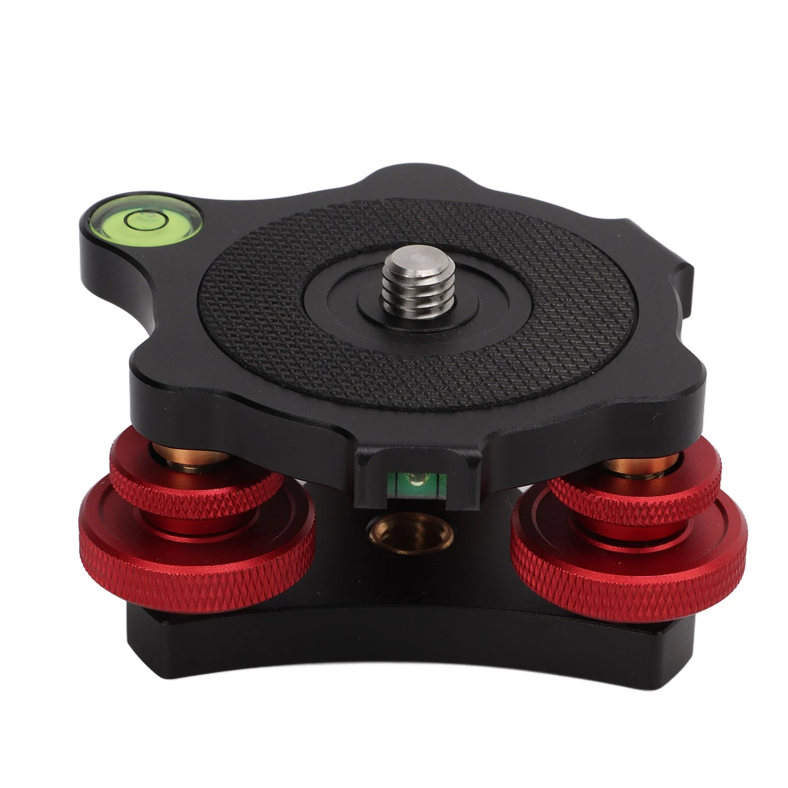 LP 64 Camera Tripod Ball Head Leveling Base Aluminum Triple Wheel